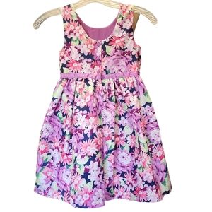 Gymboree Floral Kids Dress in Pink and Purple